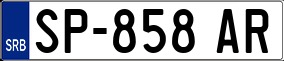 Trailer License Plate